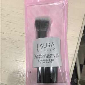 Laura Geller Blending Beauties 2 Pc Face Brush Set - Black and White